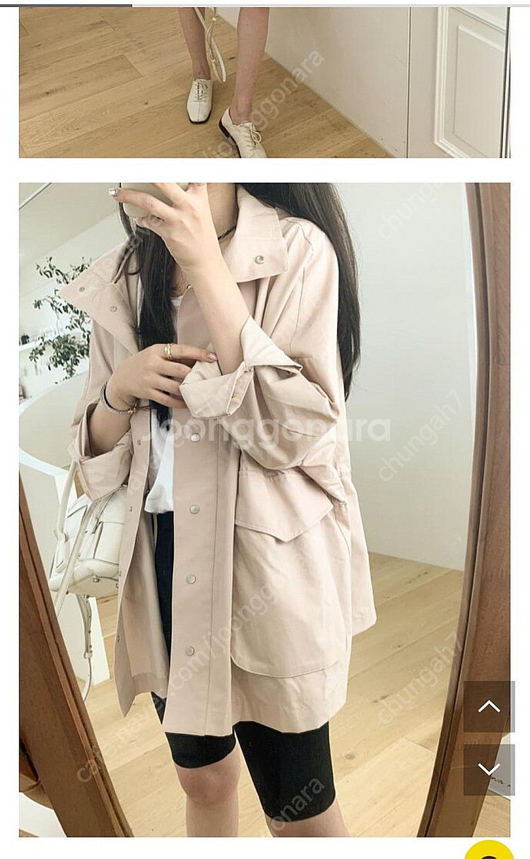 <가격내림>쏭라벨 웨어러블 하프야상--3