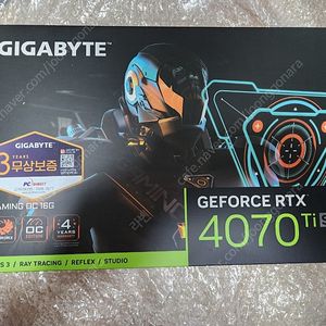 기가바이트 게이밍OC 4070ti super 팝니다(미개봉)
