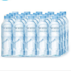 동원샘물 생수 500ml X 20병 무료배송 (1세트 가능) 무라벨