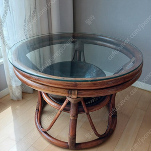 원목 원형 테이블