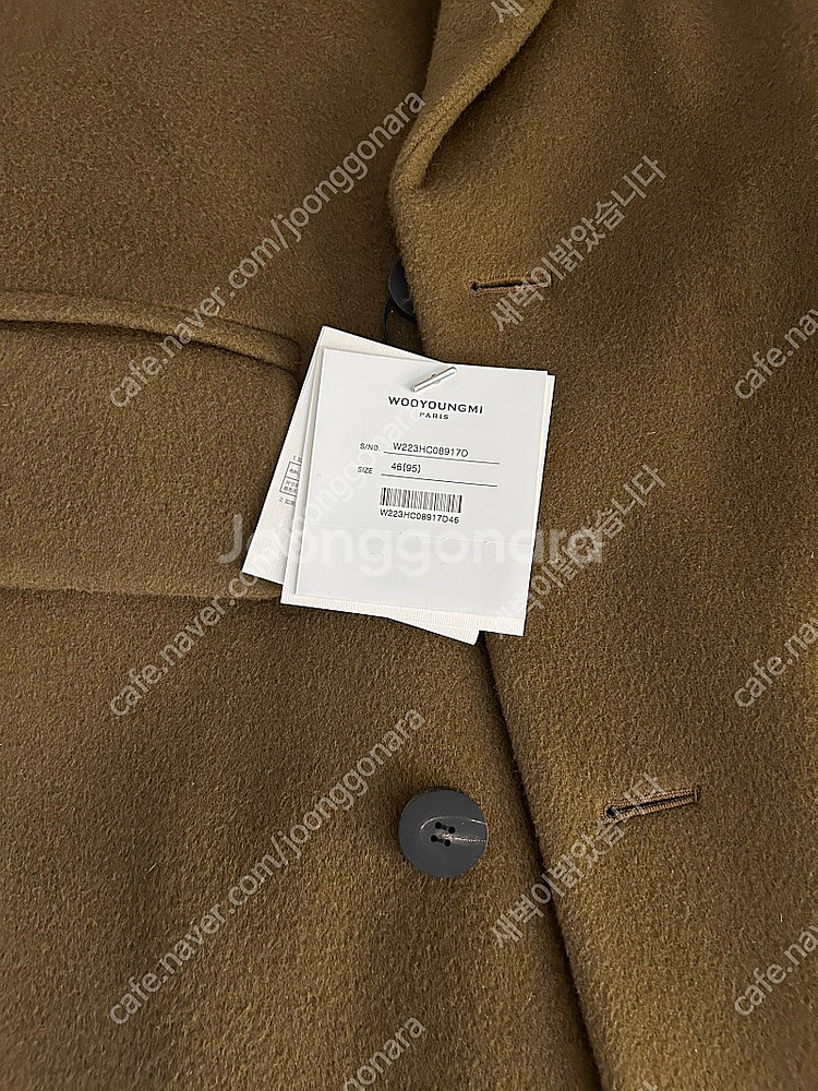 우영미 22FW 로브 코트 브라운 (W223HC0891...--3