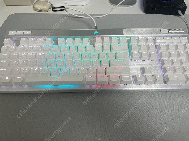 커세어 k70 pro opx 화이트 스피드 은축