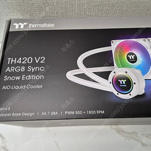 써멀테이크 TH420 V2 ARGB 스노우(화이트) 수냉쿨러