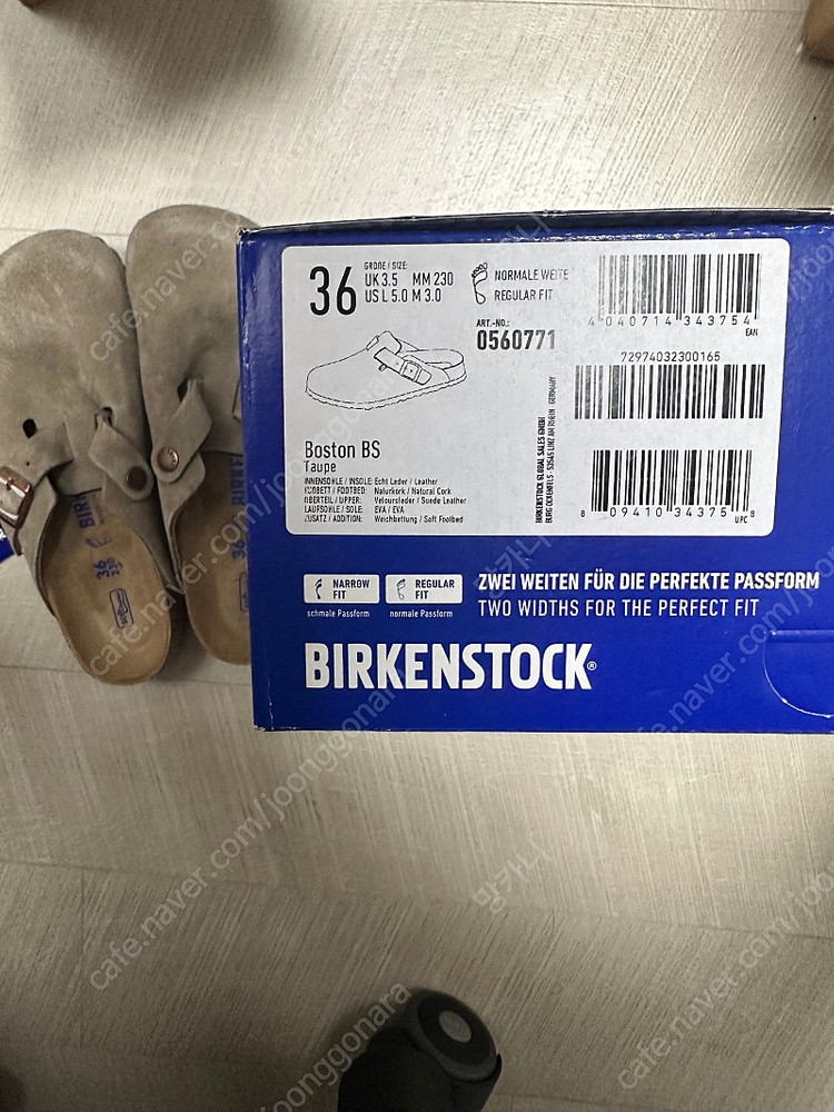 버켄스탁 보스턴 토프 (타우페) 레귤러 36(230) 새제품 판매합니다--4