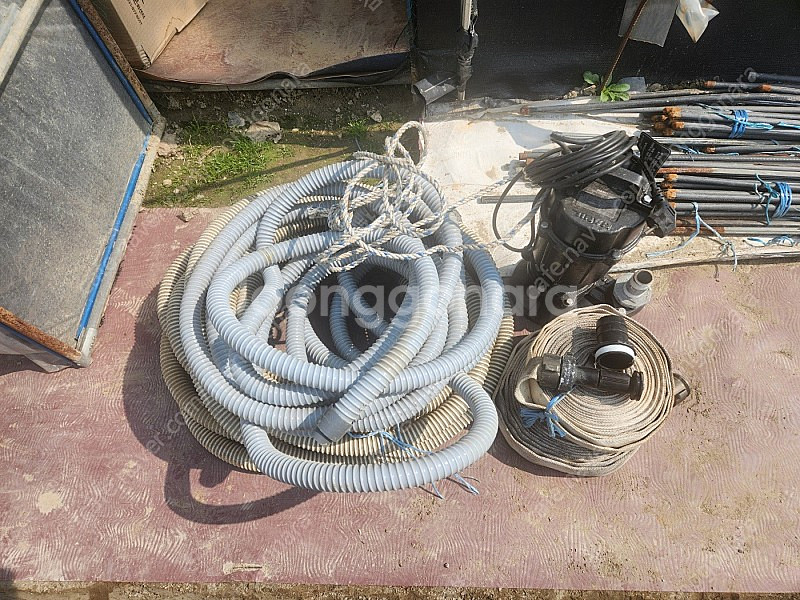 한일 수중펌프 ( 0.5마력 호스와 50미리 구찌 포함--0