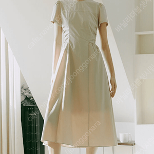 에트몽 원피스 Side Shirring Dress, Beige M사이즈 새것