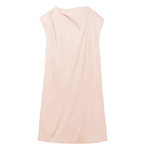 새상품) 메르시비앙 draped dress peach pink