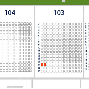 두산엘지 4/14 1루레드석 103구역 통로2연석