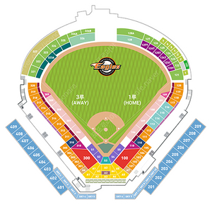 4/13(토) 한화 vs 기아 3루 내야지정석(1층) 317블럭 2연석 통로