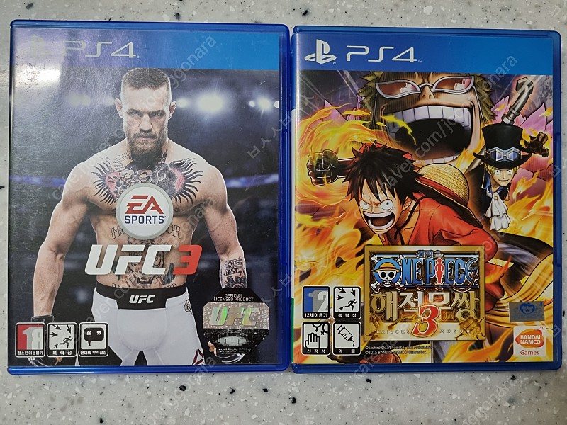 PS4 플스4 UFC3, 해적무쌍3 일괄