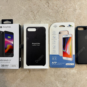 아이폰 7,8플러스 호환 mophie배터리케이스 +힐링쉴드 액정필름+정품실리콘케이스 일괄판매