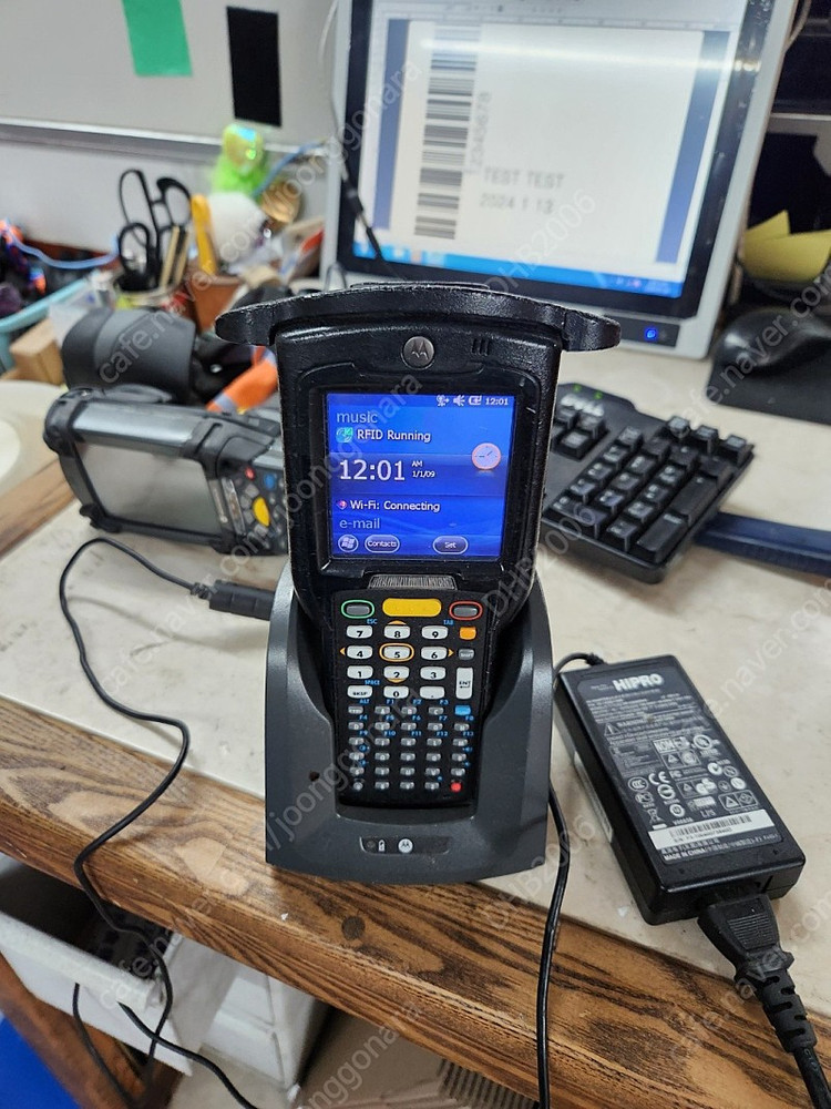 지브라 RZ400 RFID프린터 및 모토로라 mc3200 RFID PDA스캐너 일괄 100만원 새장비 600만원이상--2