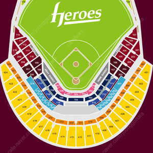 (고척스카이돔) 4월12~14일 롯데자이언츠 VS 키움히어로즈 LEXUS 1층 중앙테이블석