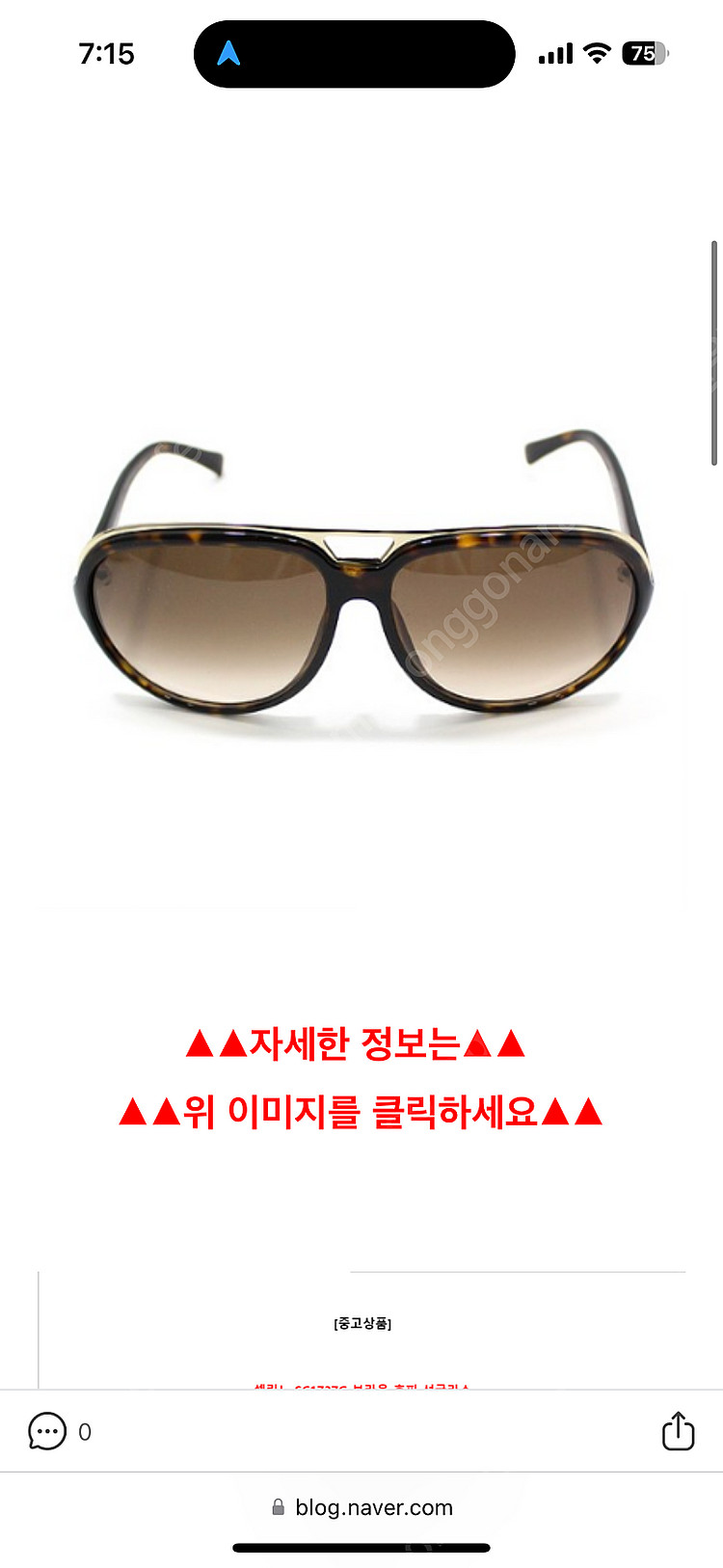 셀린느 브라운 호피 선글라스--0
