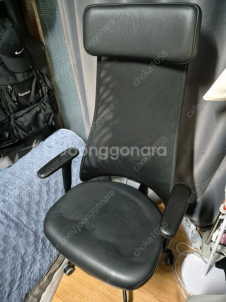 신형 가죽 예르브피엘레트 이케아의자--0