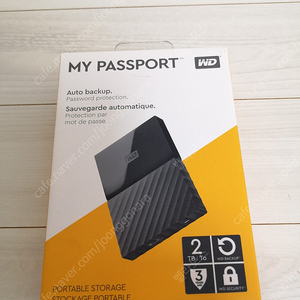 WD PASSPORT 외장하드 2TB