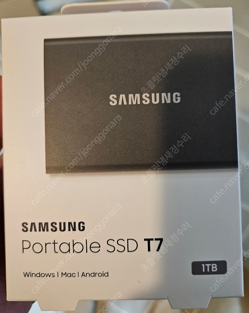 삼성 외장 SSD T7 1T 미개봉 팝니다.