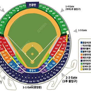 4/10 (수) 공휴일 프로야구 두산 베어스 vs 한화 이글스 레드석