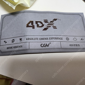 cgv 4dx 2매 4월31일까지 사용가능