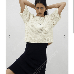 삽니다)) LEl7SEPTEMBRE CREWNECK HANDMADE KNIT in COTTON