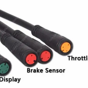 전기자전거용 방수 1-4 Julet 메인케이블 + 엄지스로틀