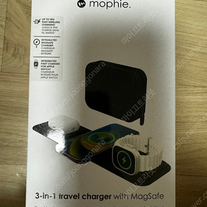 mophie 3in1(2023ver/ mfm,mfi) 여행용 맥세이프 충전기 팝니다(애플 공홈 구매)-택포-