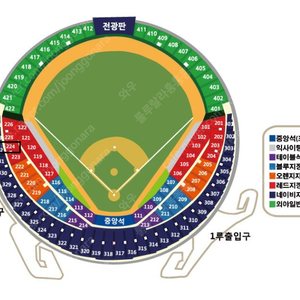 [4월 9일] 두산 vs 한화 3루 레드석 224구역 2연석 양도(가격 인하)