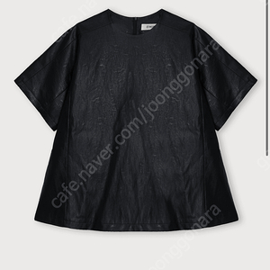 에토스 Ethos LEATHER HALF SLEEVE TOP