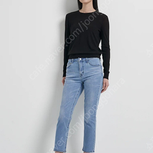 Theory 띠어리 데님 Ruby High Rise Crop Cigarette Denim 25