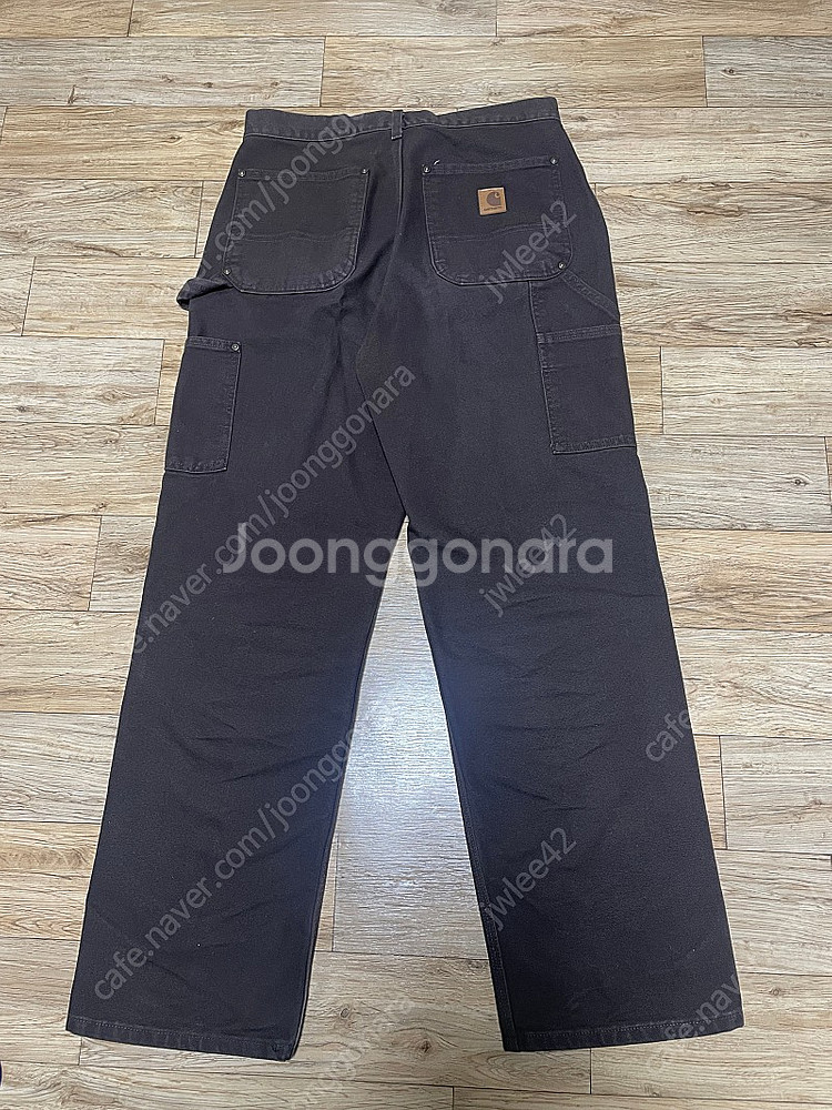 칼하트 더블니 b136 워크팬츠 다크브라운 31x32--1