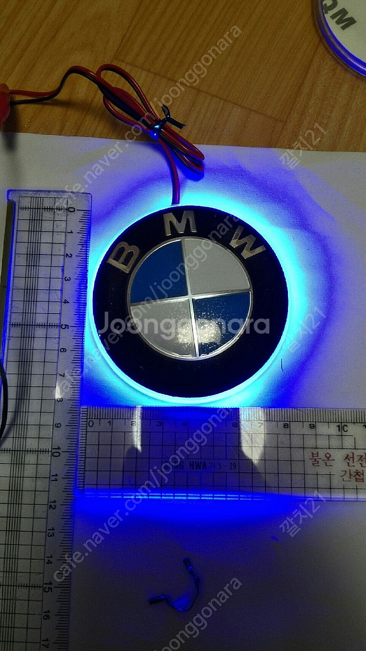 BMW PERFORMANCE LED 엠블럼 외--1