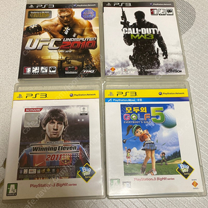 PS3 플스3 게임 타이틀 UFC CallofDuty 위닝11 2011 모두의골프5