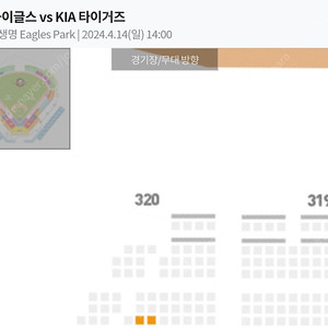 한화이글스 4월 14일 경기 3루 2연석 양도