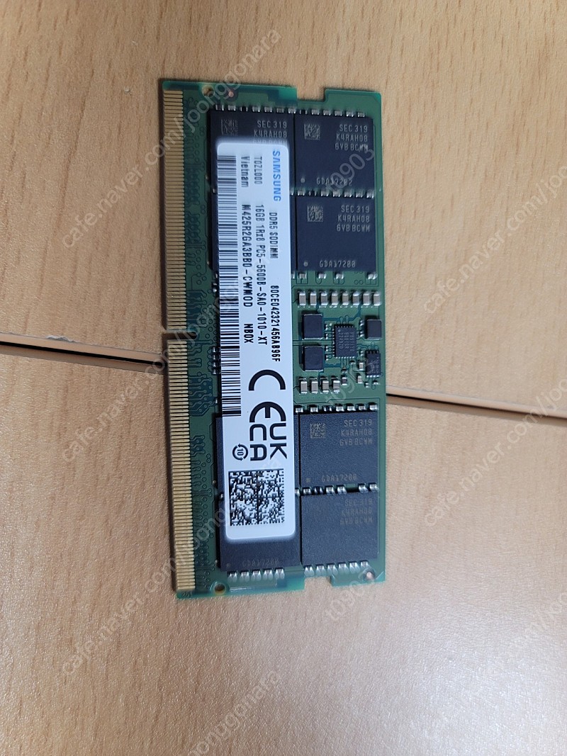 삼성 노트북용 램 메모리 ddr5 4800b 16g 팔아요