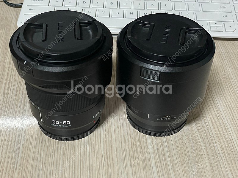 파나소닉 루믹스 50mm, 20-60mm 렌즈 팝니다--1