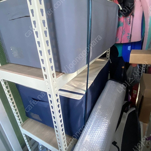 다용도실 철제 무볼트 3단 선반 아이보리 (2개 있음, 상태 굿)