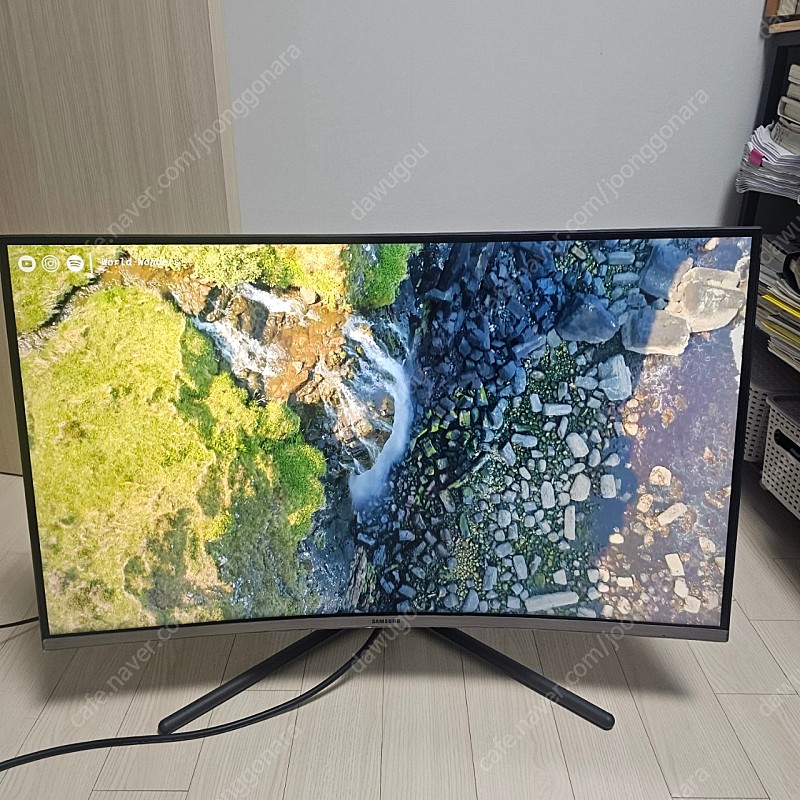 삼성전자 32인치모니터 커브드 U32R590 4K UHD