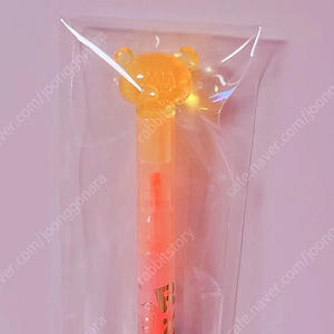 리락쿠마 트윈 형광펜 투명 리락쿠마 오렌지 형광펜