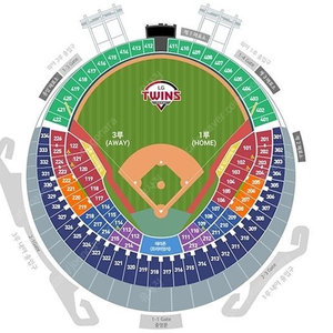 4월13일(토) 잠실야구장 LGvs두산 3루테이블 215블럭 2연석 판매합니다