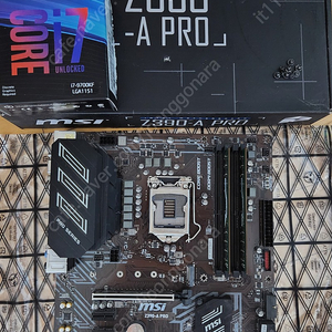 인텔 i7-9700kf / Z390 Pro / 삼성 32기가 램 팝니다