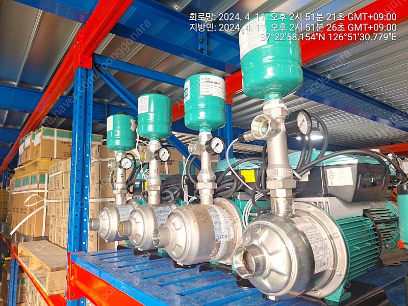 윌로펌프 인버터펌프 가압펌프 PBI 펌프 중고 총4대 올수리제품