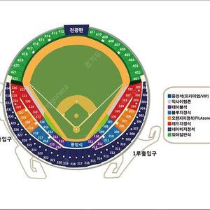 4/11 잠실 한화 vs 두산 3루 테이블 2연석