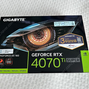 [GIGABYTE] GeForce RTX 4070 Ti SUPER WINDFORCE OC D6X 16GB 피씨디렉트 새상품 판매해요!(가격내림)