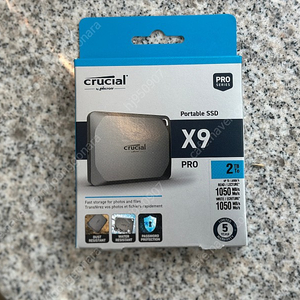외장 SSD 마이크론 X9 Pro 2TB 새상품 17만원에 판매합니다.