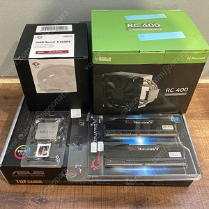 5600X, 5700X3D, B550 TUF PLUS WIFI, 지스킬 3200 CL14 16x2 등 판매합니다