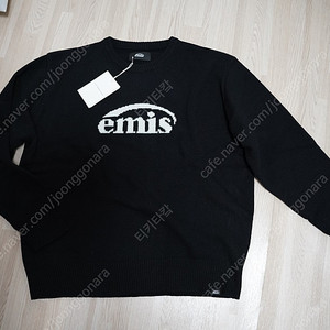 emis 이미스 니트 스웨터 남성 블랙 M 새상품 판매