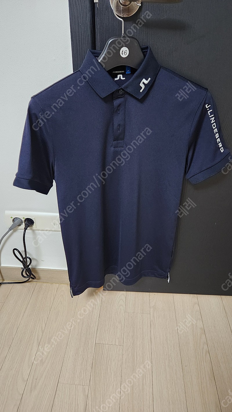제이린드버그 네이비 골프 티셔츠 슬림핏 S(95)
