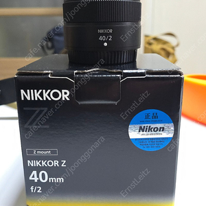 니콘 Z 40mm F2 렌즈 판매합니다.