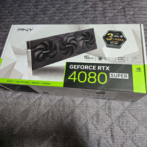 PNY RTX 4080 SUPER VERTO OC D6X 16GB TF 미개봉 팝니다.