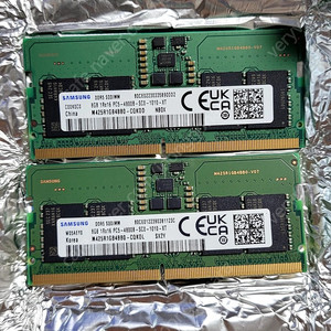 삼성 정품 노트북램 ddr5 4800 8기가 2개 총 16기가